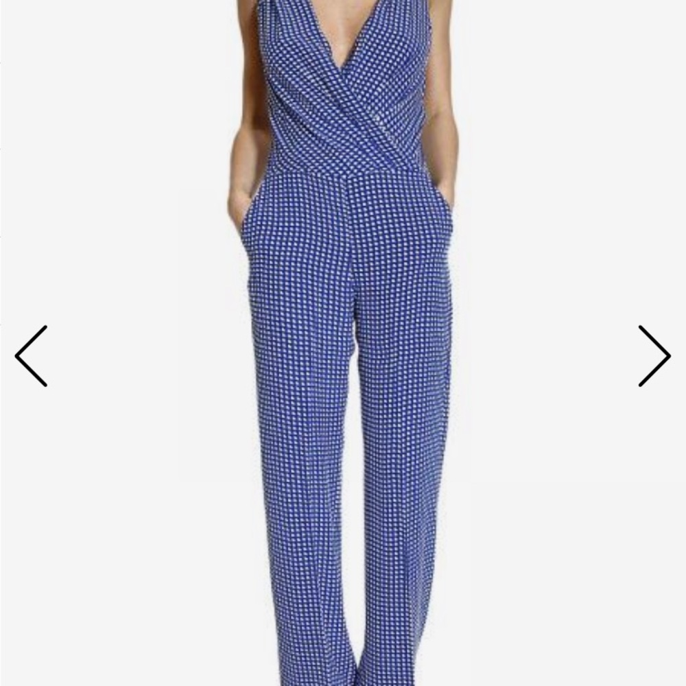 SOLD- Armani Jeans Blue Jumpsuit In Viscose Crêpe